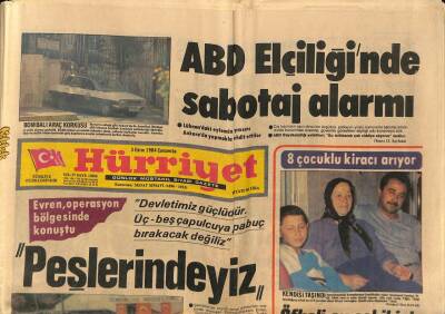 Hürriyet Gazetesi 3 Ekim 1984 - Liz Taylorun Gözlerinde Menekşeler Açtı GZ80898 - 1