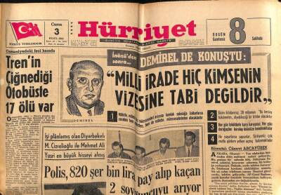 Hürriyet Gazetesi 3 Eylül 1965 - Pakistan Kuvvetleri , Hint Topraklarında İlerliyor GZ77754 - 1
