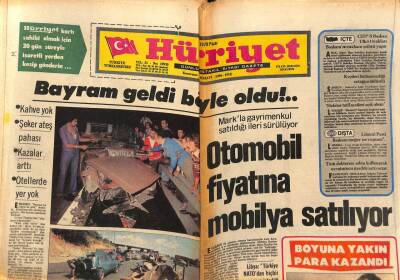 Hürriyet Gazetesi 3 Eylül 1978 - Otomobil Fiyatına Mobilya Satılıyor GZ79488 - 1