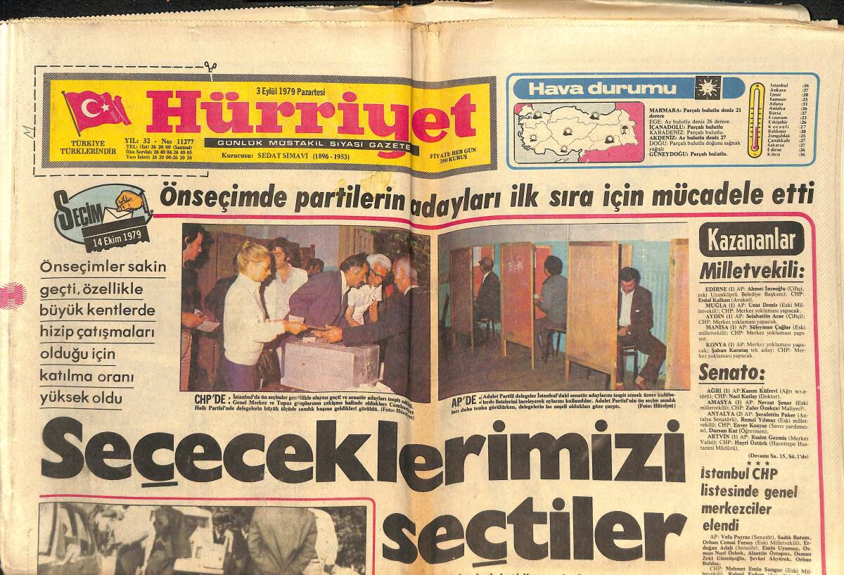 Hürriyet Gazetesi 3 Eylül 1979 - Hasan Heybetli'nin Ruhi Sıkıntısı Varmış - Ajda Pekkan Sanki 40 Yıllık Revü Yıldızı GZ142708 - 1