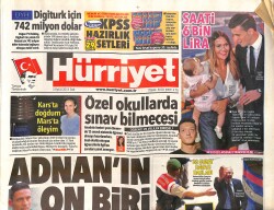 Hürriyet Gazetesi 3 Eylül 2013 - Tarkan'dan Barış Mesajı - Esad 'Erdoğan Ne Yaptığını Bilmiyor' GZ160173 - Gökçekoleksiyon