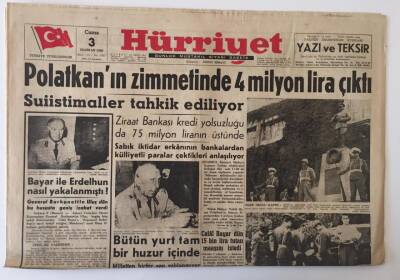 Hürriyet Gazetesi 3 Haziran 1960 - Polatkanın Zimmetinde 4 Milyon Lira Çıktı GZ13919 - 2