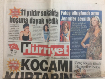 Hürriyet Gazetesi 3 Haziran 2004 - Mahsun Kırmızıgülden Müthiş Rekor GZ27696 - 1