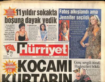 Hürriyet Gazetesi 3 Haziran 2004 - Mahsun Kırmızıgülden Müthiş Rekor, NBA Finalinde İlk Türk Mehmet Okur GZ97339 - 1