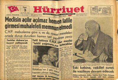 Hürriyet Gazetesi 3 Kasım 1957 - Baro Sandığındaki 840 Bin Lira Bir Mesele Oldu GZ117908 - 1