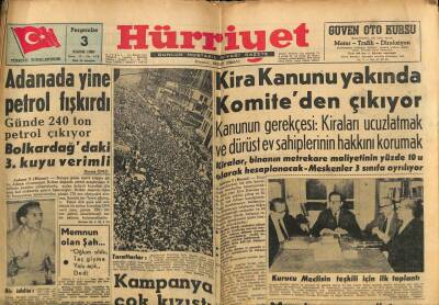 Hürriyet Gazetesi 3 Kasım 1960 - Adanada Günde 240 Ton Petrol Çıkıyor GZ68722 - 2