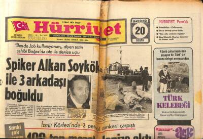 Hürriyet Gazetesi 3 Mart 1974 - Ayten Gökçer Kerim Afşarı Zehirli Havlu İle Öldürdü! GZ81665 - 1