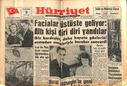 Hürriyet Gazetesi 3 Mayıs 1961 - Facialar Üstüste Geliyor Altı Kişi Diri Diri Yandılar GZ68695 - 2