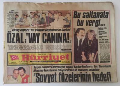 Hürriyet Gazetesi 3 Mayıs 1987 - Sovyet Füzelerinin Hedefi Türkiye Olmayacak GZ31371 - 1
