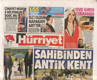 Hürriyet Gazetesi 3 Mayıs 2018 - Defne Samyelinin Otomobili Cem Yılmazın Otoparkında GZ84653 - 1