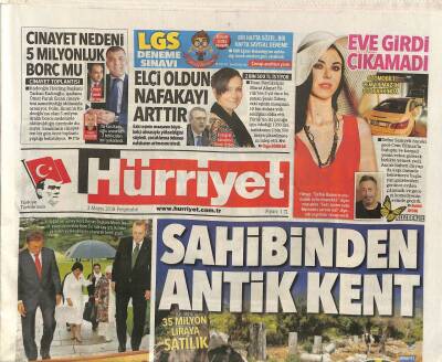 Hürriyet Gazetesi 3 Mayıs 2018 - Defne Samyelinin Otomobili Cem Yılmazın Otoparkında GZ84912 - 1