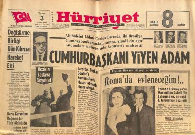 Hürriyet Gazetesi 3 Nisan 1964 - Prenses Süreyyayı Maximillan Schell İle Evlenmeye , Annesi E. Isfendiyari Razı Etti GZ125372 - 1
