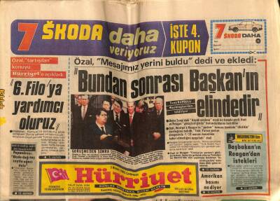 Hürriyet Gazetesi 3 Nisan 1985 - Doğum Günü Hediyesi GZ55362 - 1