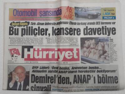 Hürriyet Gazetesi - 3 Nisan 1989 - Demirelden ANAPı Bölme Sinyali GZ111615 - 1