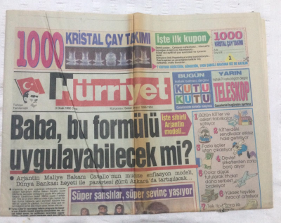 Hürriyet Gazetesi 3 Ocak 1992 - Baba Bu Formülü Uygulayabilecek mi? - GZ17844 - 1