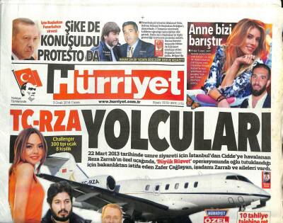 Hürriyet Gazetesi 3 Ocak 2014 - Ebru Gündeş Tutuklanan Eşi Reza Zarrabla 2011de de Umreye Gitmişti GZ100768 - 2