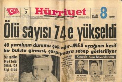 Hürriyet Gazetesi 3 Şubat 1963 - Bir Rahibe Mektebi Çöktü , 103 Kişi Öldü GZ67421 - 1