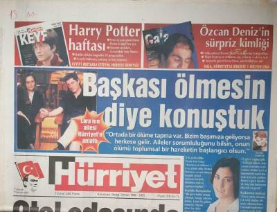 Hürriyet Gazetesi 3 Şubat 2002-İntihar Tarikatları 5 Yıldır Türkiyede GZ45754 - 2