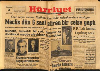 Hürriyet Gazetesi 3 Temmuz 1948 - Çinde 100.000 Kişi Sellerden Boğuldu GZ81187 - 1