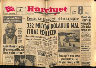 Hürriyet Gazetesi 3 Temmuz 1965 - Kuveytte Dün Koç Yumurtası İle Beyin İhraç Ettik GZ68726 - 1