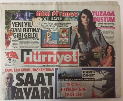 Hürriyet Gazetesi - 30 Aralık 2014 - Hayatında Yepyeni Bir Sayfa Açtığını Söyleyen Azra Akın Geçirdiği Sıkıntılı Dönemleri Anlattı GZ25300 - 1
