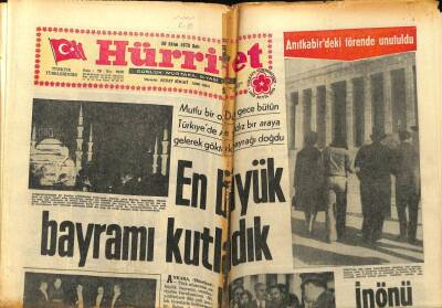 Hürriyet Gazetesi - 30 Ekim 1973 - CHP-MSP Koalisyonunun Kaderi Bugün Belli Olacak GZ99301 - 1