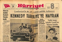 Hürriyet Gazetesi 30 Ekim 1973 - Kennedy Türkiyeye Hayran GZ65279 - 1