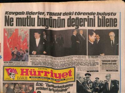 Hürriyet Gazetesi 30 Ekim 1987 - Ne Mutlu Bugünün Değerini Bilene GZ60993 - 1