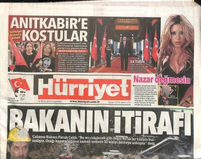 Hürriyet Gazetesi 30 Ekim 2014 - Karamana Bağlı Güneyyurttaki Mahsur Kalan 18 Madencinin Yakınlarının Endişeli Bekleyişi Sürüyor GZ106179 - 1