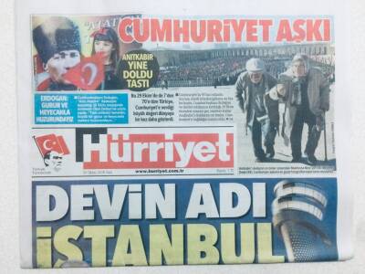 Hürriyet Gazetesi 30 Ekim 2018 - Devin Adı İstanbul GZ43360 - 2