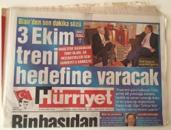 Hürriyet Gazetesi - 30 Eylül 2005 - İngiltere Başbakanı Tony Blaır AB Müzakereleri İçin Hürriyete Konuştu - GZ43515 - 1