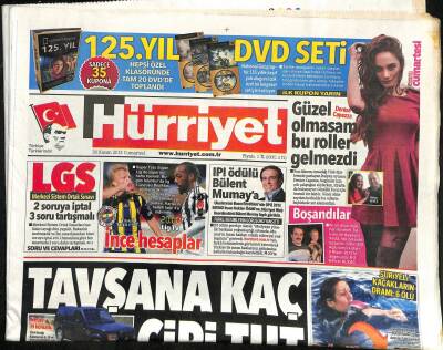 Hürriyet Gazetesi 30 Kasım 2013 - Muğlaya Başbakan Yasakları - IPI Ödülü Bülent Mumaya GZ115886 - 1