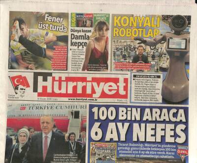 Hürriyet Gazetesi 30 Kasım 2018 - Bodrumun Caddelerini Sağanak Ve Hortum Vurdu GZ84432 - 1