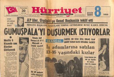 Hürriyet Gazetesi 30 Mart 1963 - APliler , Ürgüplüye Genel Başkanlık Teklif Etti GZ81697 - 1