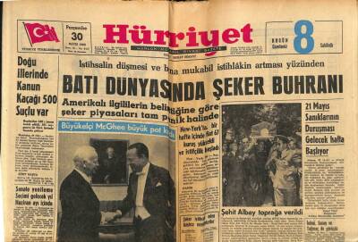 Hürriyet Gazetesi 30 Mayıs 1963 - Ses Sanatkarı Türkan Dizer Evinde Ölü Bulundu GZ82080 - 1