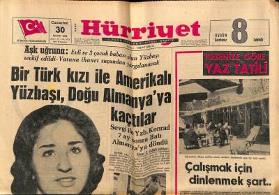Hürriyet Gazetesi 30 Mayıs 1964 - Makarios Kayıp Türklerin Öldürüldüğünü Açıkladı GZ76367 - 1
