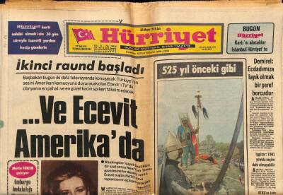 Hürriyet Gazetesi 30 Mayıs 1978 - ...Ve Ecevit Amerikada GZ81706 - 1