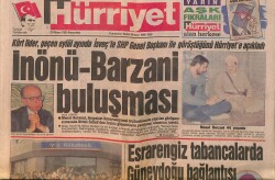 Hürriyet Gazetesi 30 Nisan 1990 - Kahveci , KİT'leri Horzum'a Benzetti - İnönü-Barzani Buluşması GZ157922 - Gökçekoleksiyon
