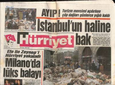 Hürriyet Gazetesi 30 Nisan 1991 - Amerika Kuzey Iraka Yardım Malzemesiyle Birlikte Asker Ve Silah da Yığıyor GZ84062 - 1