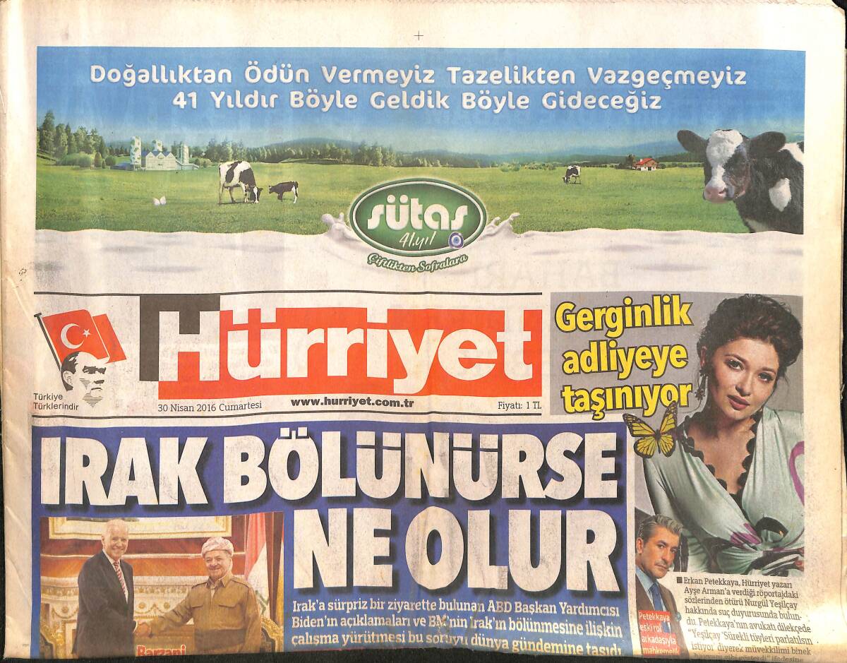 Hürriyet Gazetesi 30 Nisan 2016 - Davutoğlu'nun İl Başkanı Atama Yetkisi MKYK'ya Geçti GZ160111 - 1
