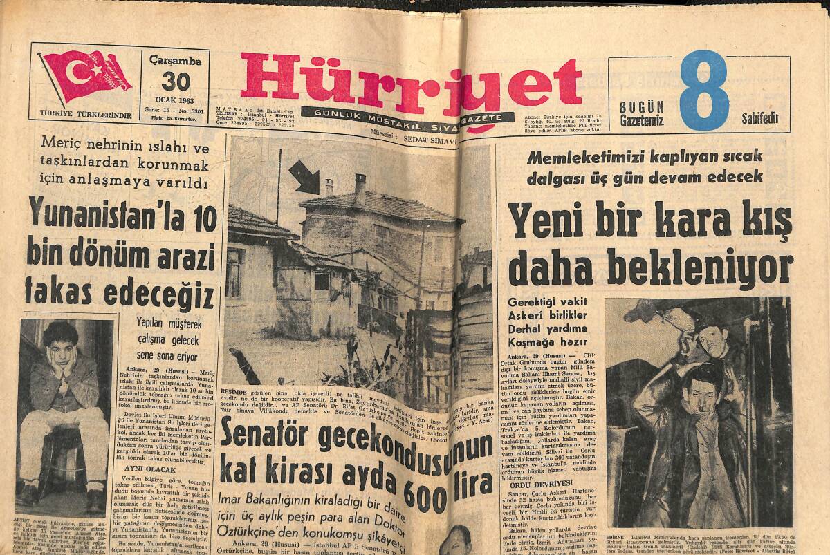 Hürriyet Gazetesi 30 Ocak 1963 - Sophia-Ponti Çifti Saadetlerinin Hesabını 21 Martta Verecekler GZ142934 - 1