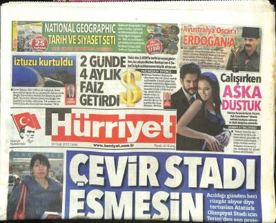 Hürriyet Gazetesi 30 Ocak 2015 - ÇiprasDedelerim Babaeskiden GZ101178 - 2