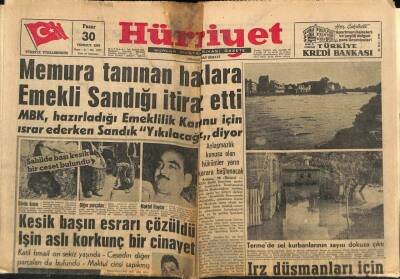 Hürriyet Gazetesi 30 Temmuz 1961 - CKMP Kongresi Kavgalı Başladı GZ77652 - 1