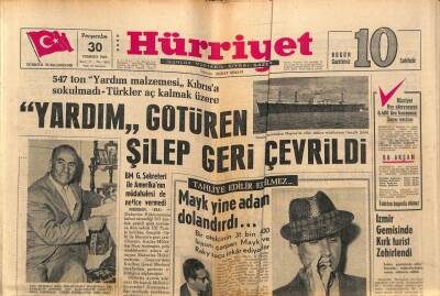Hürriyet Gazetesi 30 Temmuz 1964 - İzmir Gemisinde 40 Turist Zehirlendi GZ81984 - 1