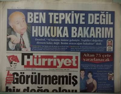 Hürriyet Gazetesi 31 Ağustos 1999 Türkiyeye Dev Yardım Konseri -GZ37238 - 1