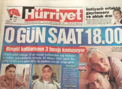 Hürriyet Gazetesi 31 Ağustos 2005 -Bingöl Katliamının 3 Tanığı Konuşuyor GZ45109 - 2