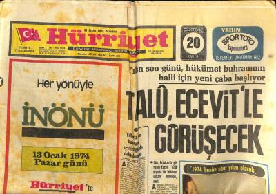 Hürriyet Gazetesi 31 Aralık 1973 - Dünya Müzikhollerinden Naklen Yayın Yapılacak - Talu Ecevitle Görüşecek GZ93395 - 1