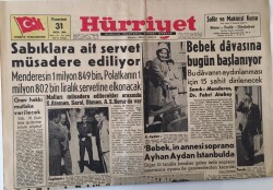 Hürriyet Gazetesi 31 Ekim 1960 - Menderes Ve Polatkanın Servetine El Konacak GZ16491 - 2