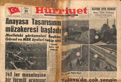 Hürriyet Gazetesi 31 Mart 1961 - Yalovada Çok Zengin Altın Madeni Bulundu GZ82114 - 1