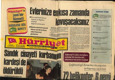 Hürriyet Gazetesi 31 Mart 1976 - Diyarbakır Tıp Fakültesi Öğretim Görevlisi Haluk Vural Kendisini Astı GZ88210 - 1